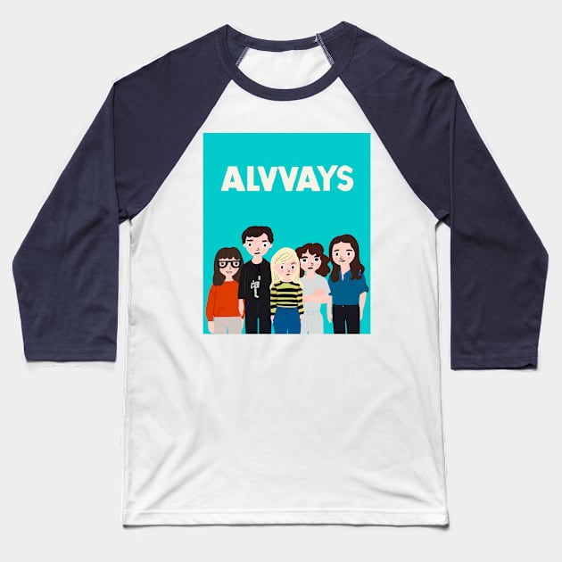 Alvvays band comic style illustration Baseball T-Shirt by MiaouStudio